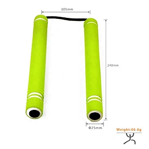 China Suppliers Safety EVA Foam Martial Art Weapons Nunchakus Kung Fu Sponge Foam Nunchucks for Beginner Outdoor Sports Toy