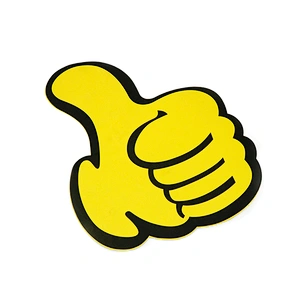 Funny Cute Party supplies sports fans eva foam hand cheering mitt custom logo print big cheering foam finger hand with thumb
