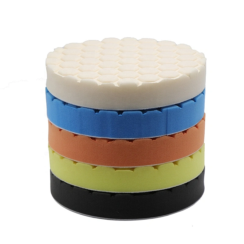 Custom wholesale foam wax pad PU Foam Car Coating Waxing Polishing Sponge Buffing Pads