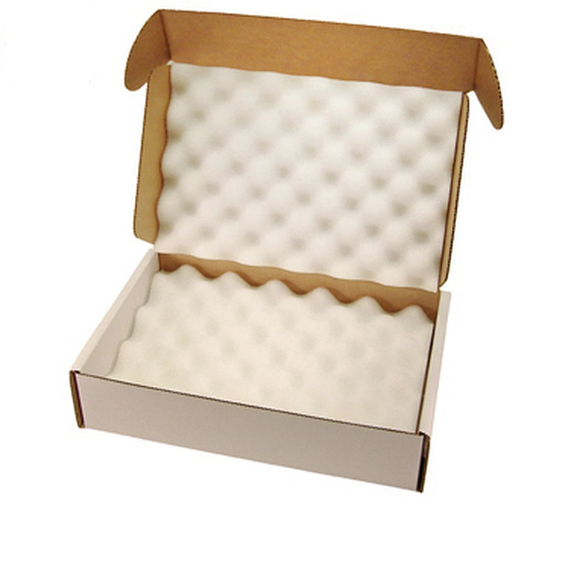 Anti-Static Foam-Lined Corrugated Laptop Box - White noise acoustic panel acoustic panels studio foam