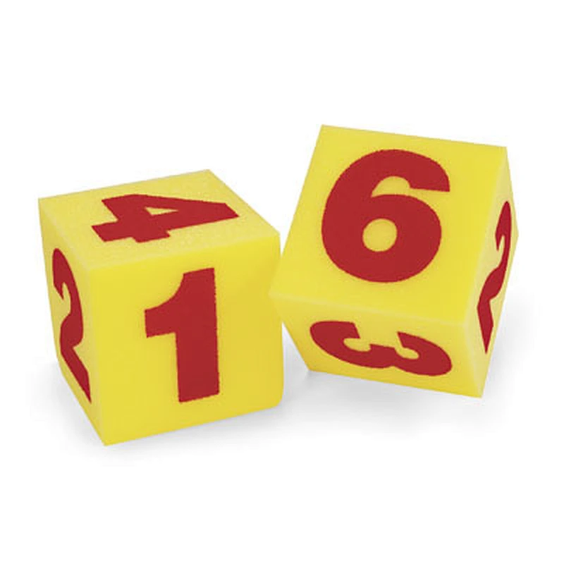Giant Yellow Soft Foam Dice
