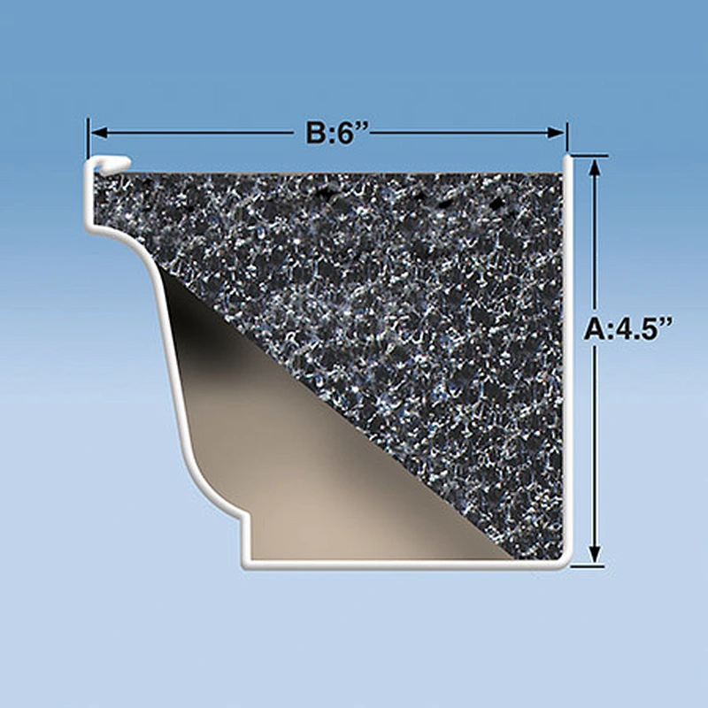 Anti-UV Roof leaf gutter guard wedge protection sponge silicone reticulated reticulation rain gutter filter foam