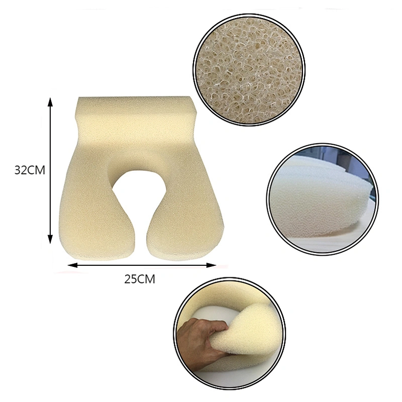 Custom ergonomic comfort plush office chair neck support rest pillow memory foam soft u-shape airplane travel neck pillow