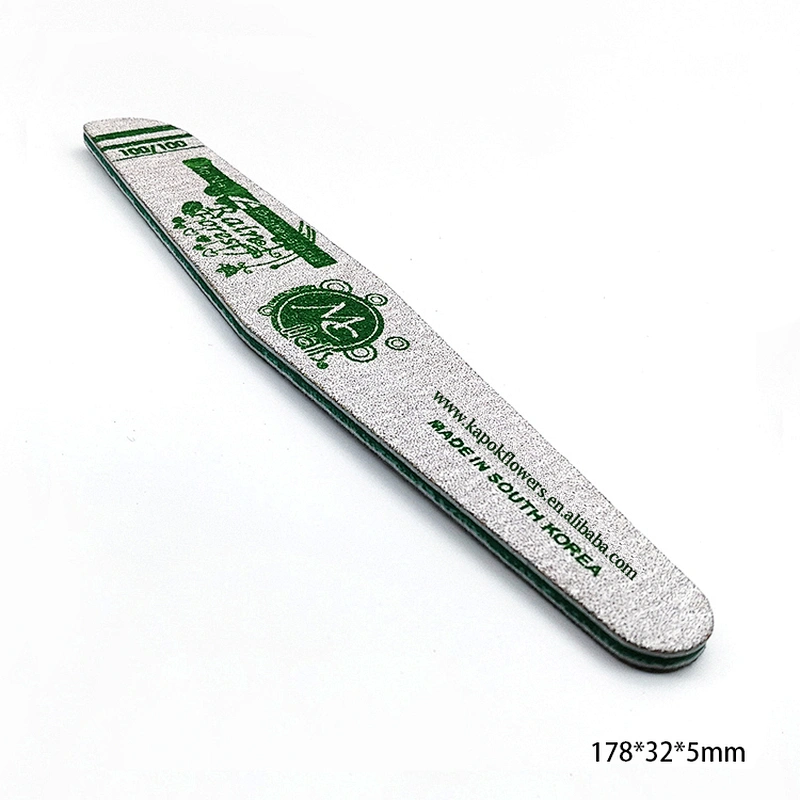 Durable custom logo printed Manicure Pedicure Plastic Material Nail Buffer Korea Nail File