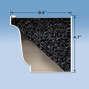 Silicone Open Cell Foam Sponge Rain Gutter Filter