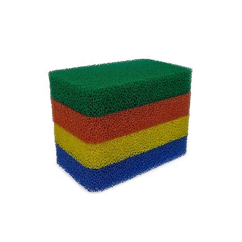 China Supplier Heavy Duty Modern Odor Free Silicone Dish Scrubber Kitchen Sponge