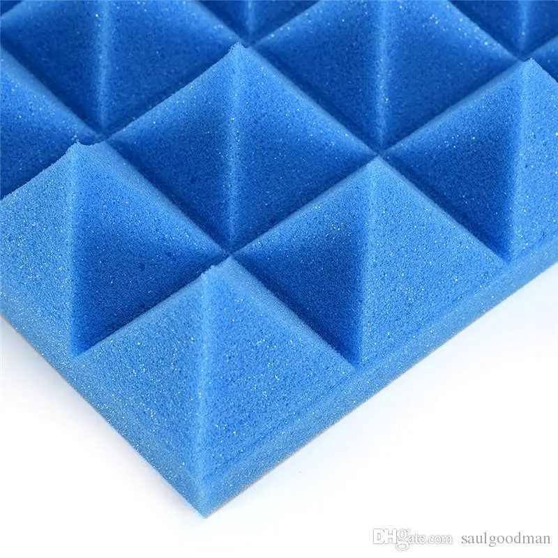 Blue color Acoustic Pyramid Foam Panels 4x8 Sound Insulation acoustic panel colored acoustic foam