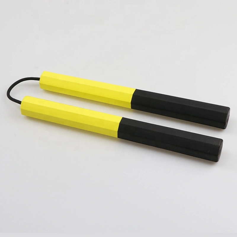 Custom Safety EVA Foam Yellow and Black Foam Nunchakus Kung Fu Sponge Martial Arts Weapons Fitness Foam Nunchucks