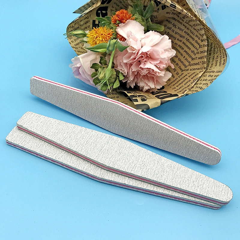 High quality foam Emery Board Pedicure File Diamond Zebra reusable finger abrasive Nail File