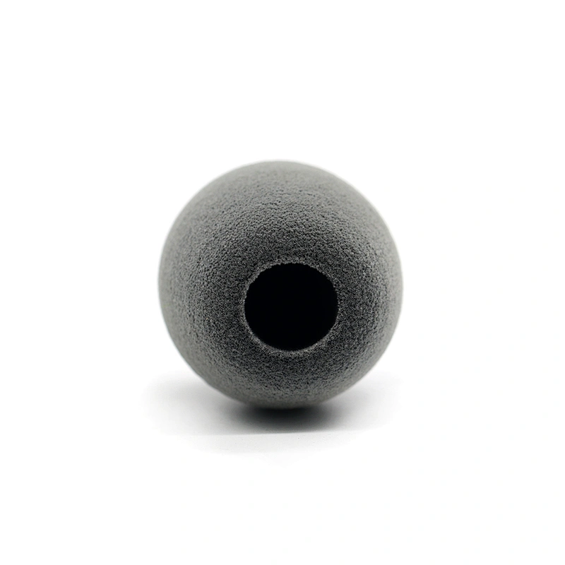 Gray Foam Handheld Mic Covers print logo mic foam cover custom sponge microphone foam windscreen for microphone