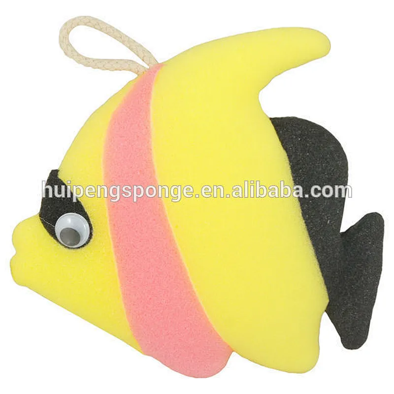Polyurethane Reticulated Water Fish-Shaped Sponge