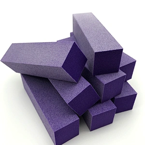 Purple Nail Polishing Buffer Shiner Sanding Block Eva Nail File Sponge nail buffer