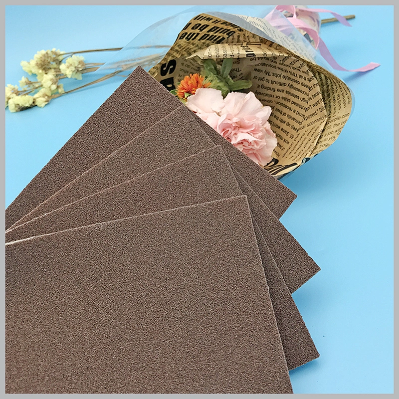 Emery Aluminium Oxide Silicon Carbon Abrasive Sponge Foam Sanding Hand Polishing Pad For Wood Metal Stainless Steel