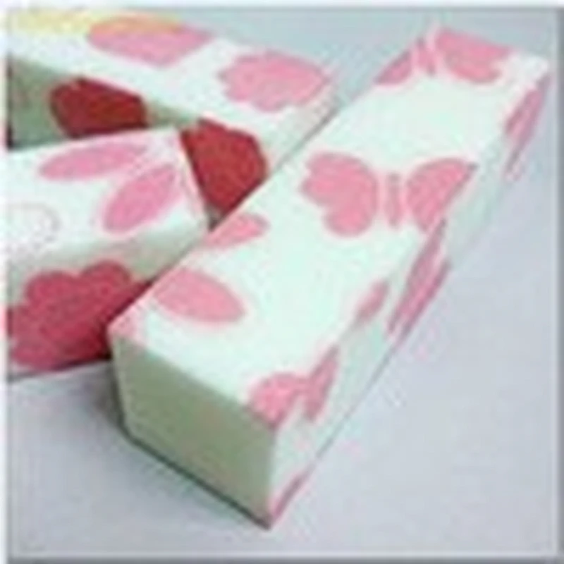 Custom printed nail buffer promotional Disposable Zebra  Sanding Block Acrylic Nail Files