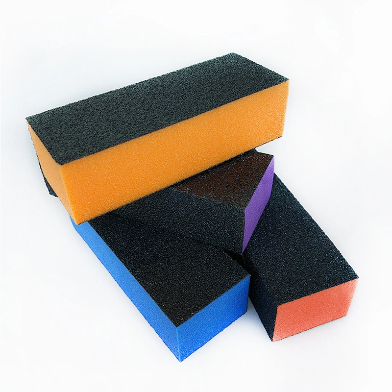 3 Way Black Nail File 100/180/240 korean Nail Buffer Sanding nail buffer Block