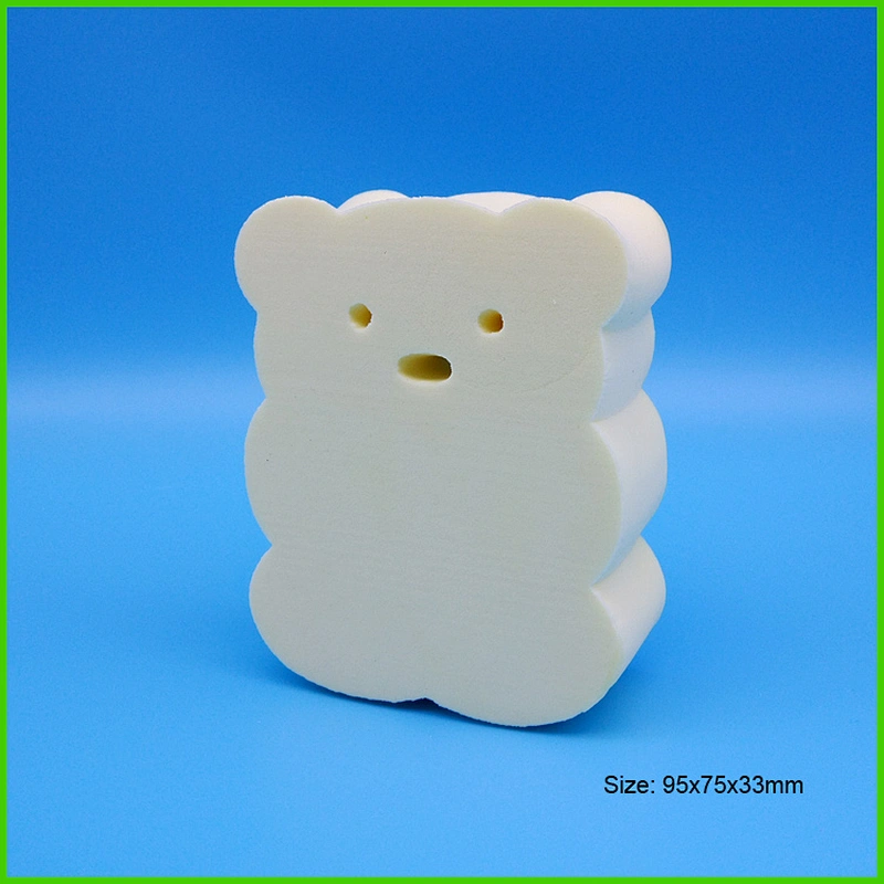 Animal Bear Shaped Baby Kids PVA Sponge Toys synthetic hydrophilic soft bath sponge natural baby cute bath sponge