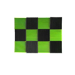 Green decorative Acoustic Wedge Soundproofing Studio Foam soundproof acoustic foam