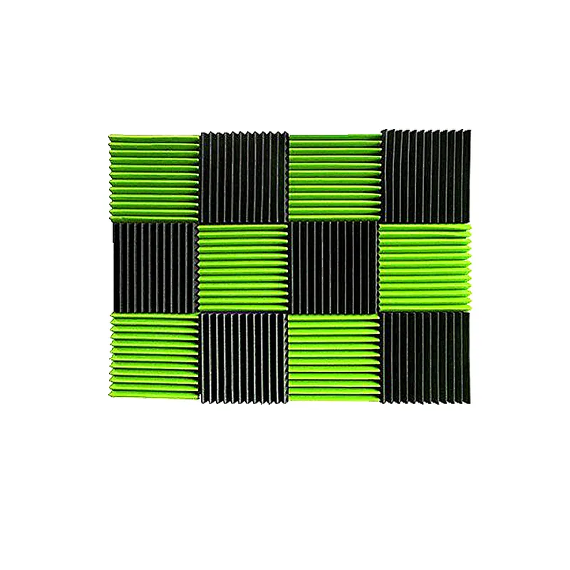 Green decorative Acoustic Wedge Soundproofing Studio Foam soundproof acoustic foam
