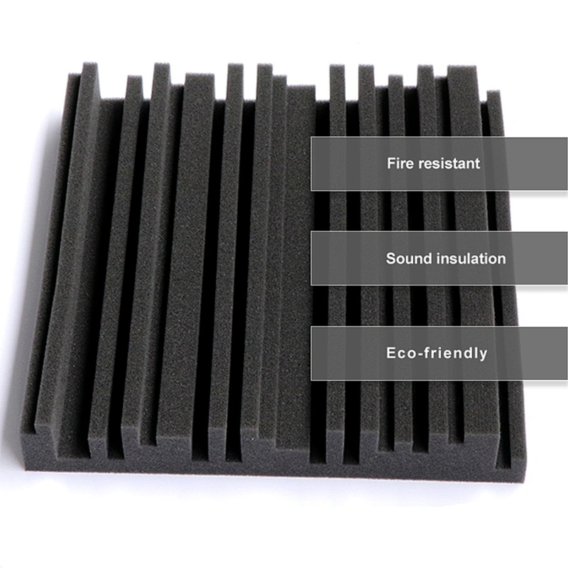 China Manufacturer wholesale fire retardant music recording studio soundproofing foam tiles panels sound proof acoustic foam