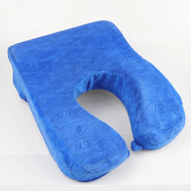 Custom logo ergonomic comfort adult car seat neck support headrest rest pillow u-shape airplane travel neck pillow for traveling