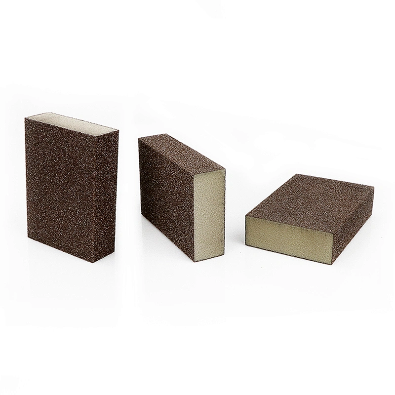 100 120 160 180 200 Grit Multi Purpose Angled Aluminium Oxide Sanding Sponge Block Stainless Steel Scrubber