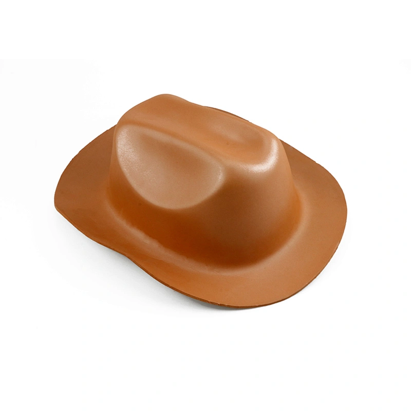 Custom printed party toy hat Hot Embossing eva foam cowboy hat wholesale stetson light brown christmas cowboy eva hat