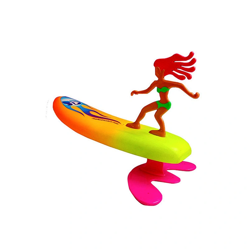 Custom OEM children kids toy EVA foam mini surfboard with a girl