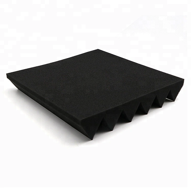 China Poliuretane Foam Wedge Shape Home Theater Studio Sound Reduction Sponge Acoustic Foam Panels