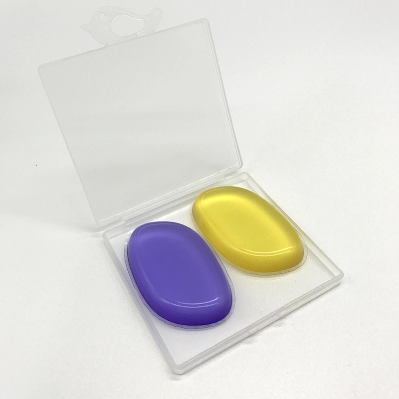 Custom Printed Silicone Makeup Sponge Magic Colorful Parallel 3D Silicone Cosmetic Blender Powder Puff