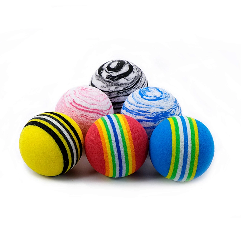EVA Cat Ball Rainbow cat ball Sponge cat toy foam