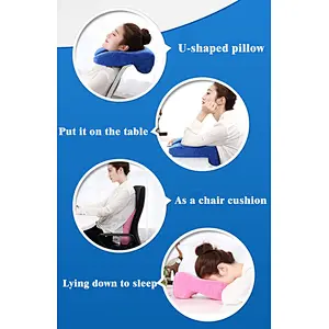 Custom ergonomic comfort kids neck support headrest rest pillow memory foam soft u shape airplane travel neck pillow