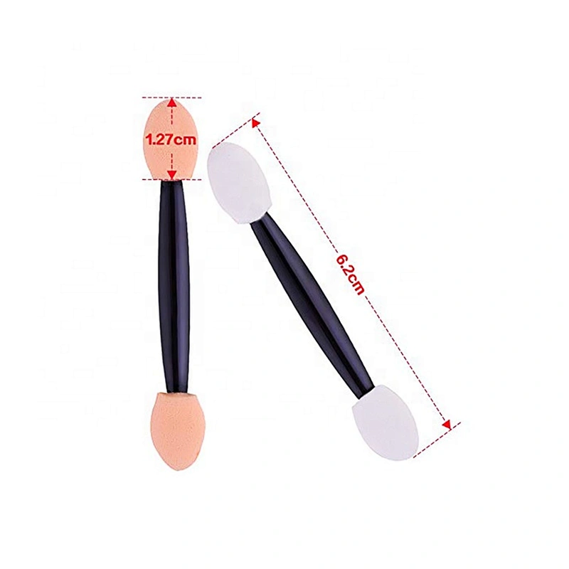 China Supplier Beauty and Personal Care Cosmetic Tools Disposable Double Side Sponge Tip Eyeshadow Applicator Makeup Brushes Set