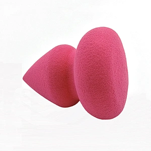 Eco friendly high quality beauty sponge cosmetic custom logo memory foam microfiber beauty makeup sponge blender puff