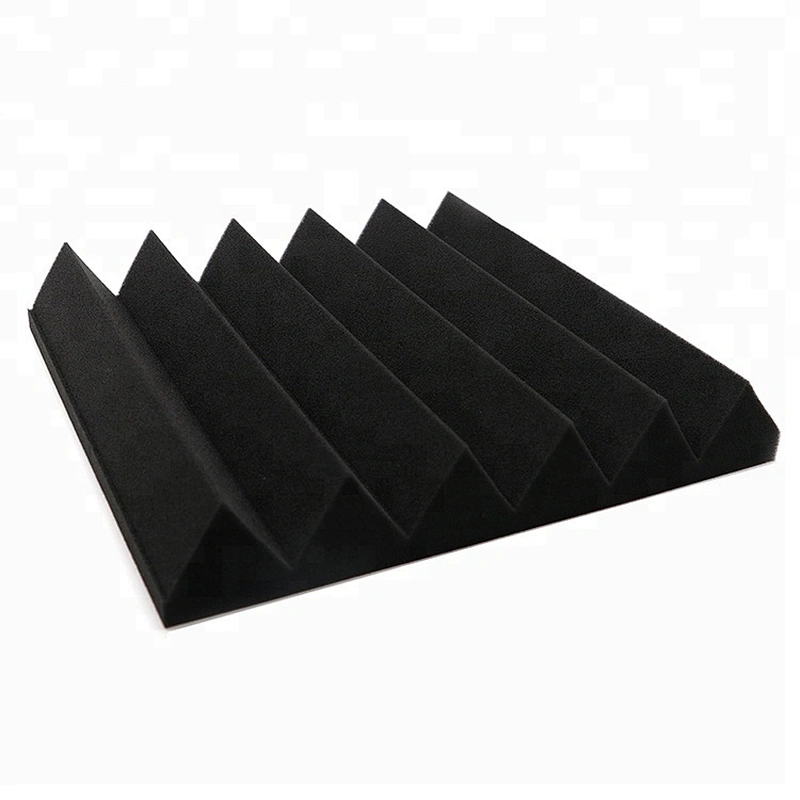 China Poliuretane Foam Wedge Shape Home Theater Studio Sound Reduction Sponge Acoustic Foam Panels