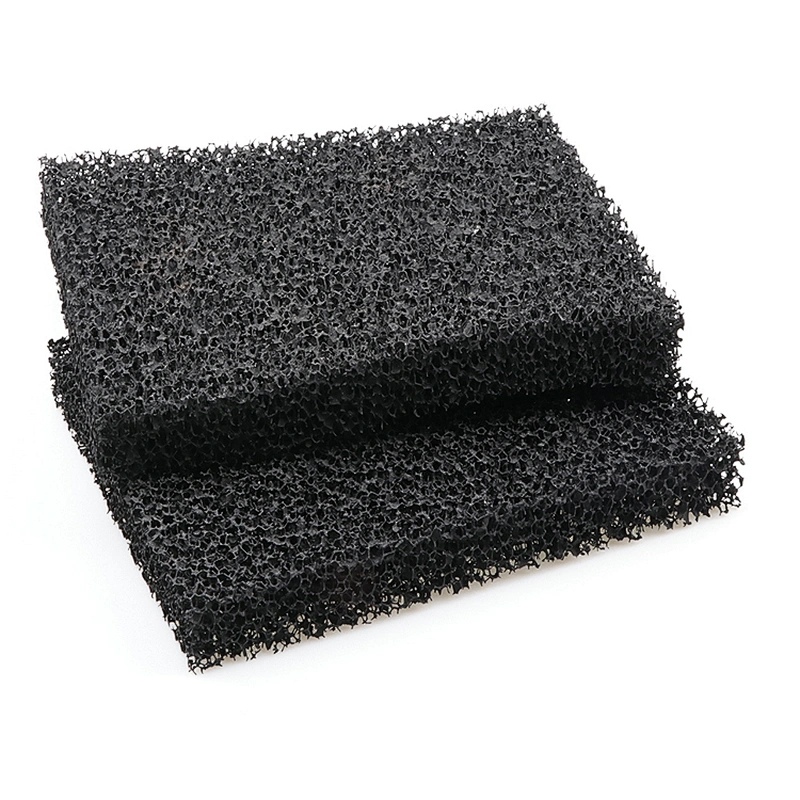 Customized Water Bio Filter 10-80PPI Reticulated Polyurethane Filter Foam Reticulated &Open Cell With Vacuum Package