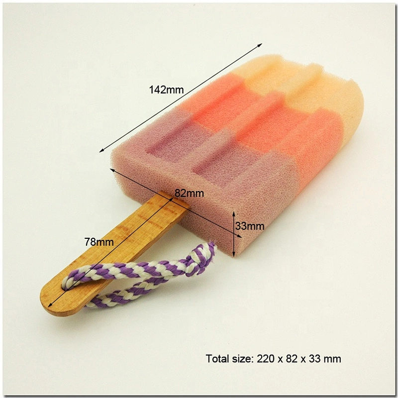 China Supplier Colorful Ice-lolly Shape  Foam Sponge Glass Tumbler Bottle Cup Brush