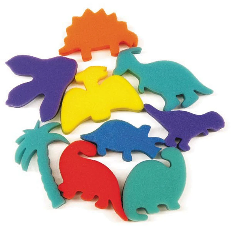 Children Painting Sponges Dinosaurs Toy