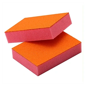 China Manufactory Bulk Multi-Color One side Sanding Abrasive Magic Kitchen Cleaning Sponge Block, Stainless Steel Pan Scourer