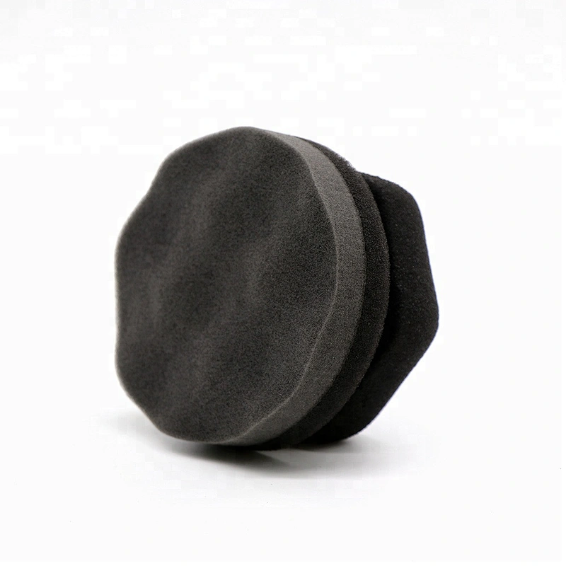 Black Polyester Sponge Hex-Grip Car Care Products Tire Tyre Dressing Applicator Pad