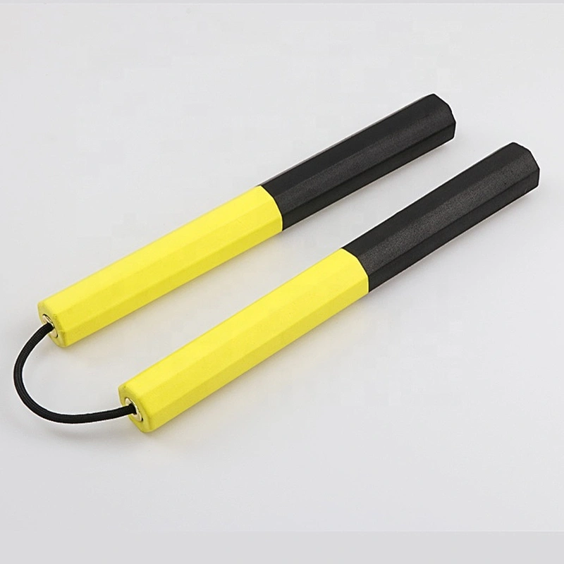 Custom Safety EVA Foam Yellow and Black Foam Nunchakus Kung Fu Sponge Martial Arts Weapons Fitness Foam Nunchucks