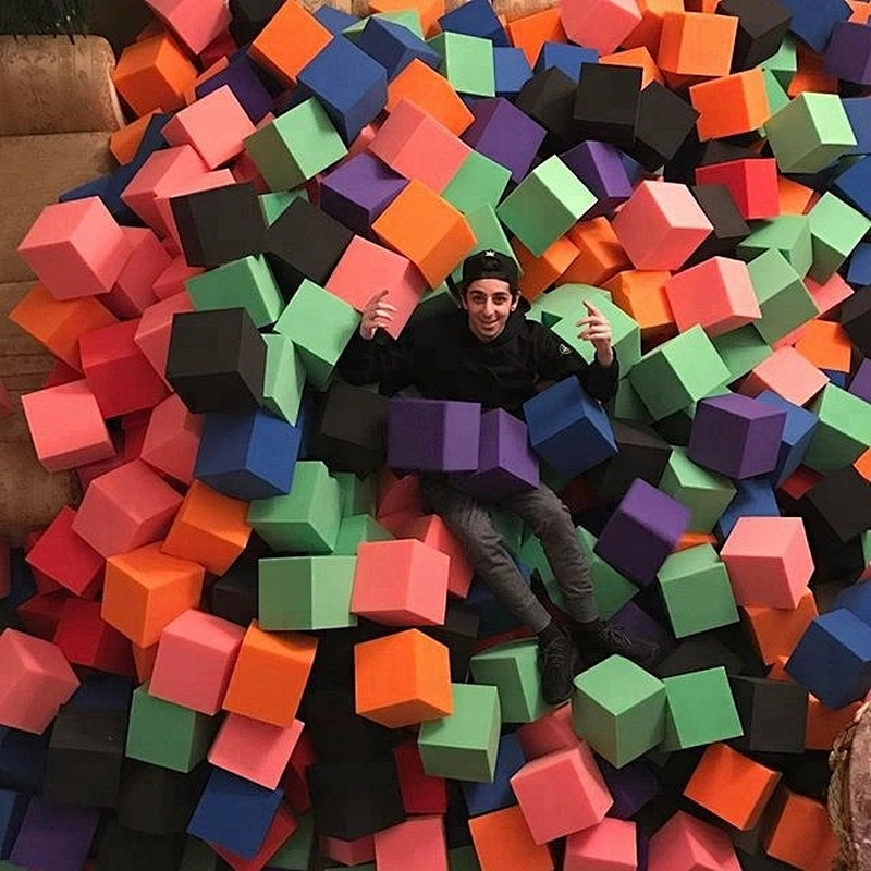 Gym Gymnasium Children's park Kindergarten Playroom Kids Soft Toy Foam Pit Cubes Blocks