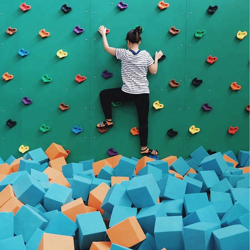 Custom Kids Children Kindergarten Playroom Trampoline Park Soft PU Sponge Pit Cube Foam Building Blocks