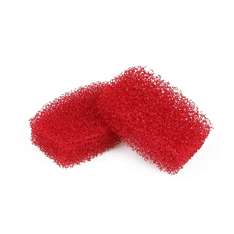 China Manufacturer Kitchen Cleaning Open Cell  PU Reticulated  Loofah Sponge Non-abrasive Sponge Scrubber Scourer