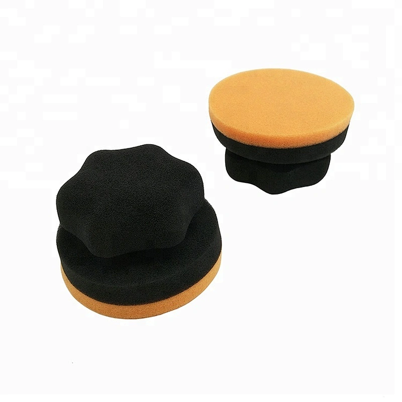 Custom wholesale foam wax pad Car Waxing Polishing Applicator Tire Dressing foam car wax Sponge