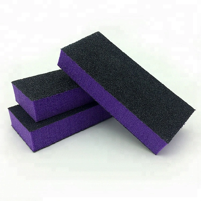 China Factory Sells Nail Tools Supplies 80/100 Grit  3 sides Emery White Nail Buffer Sanding Block