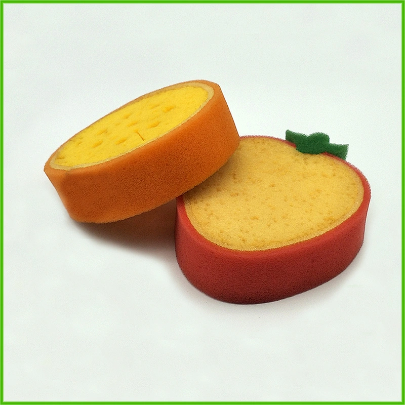 wholesale custom child foam coral bath sponge baby fruit shape bath sponge Strawberry & Orange Shaped  sponge bath mat for kids