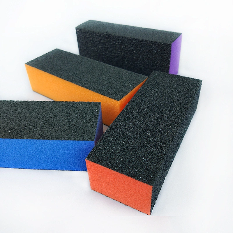 3 Way Black Nail File 100/180/240 korean Nail Buffer Sanding nail buffer Block