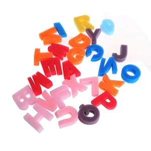 Eco friendly  Alphabet Shaped Letters Sponge Painting Shapes