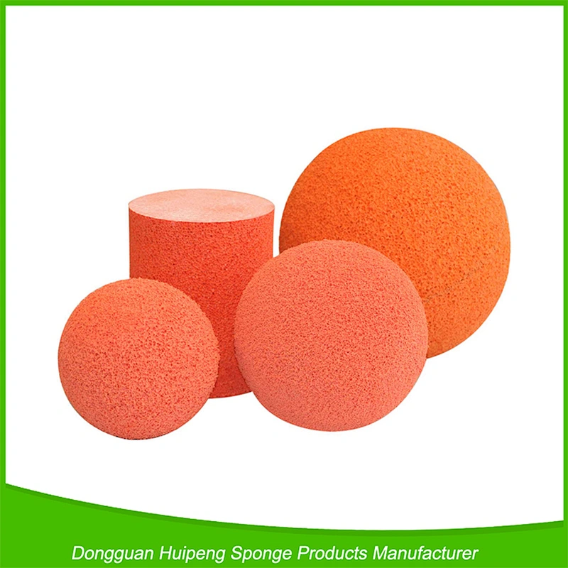 concrete pump pipe cleaning sponge balls rubber sponge ball for pipe cleaning