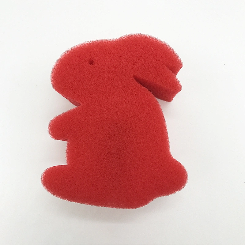Cheap Custom Rabbit Animal Shape Kids and Children DIY  Painting Drawing Finger Paint Sponge Stamper Brushes